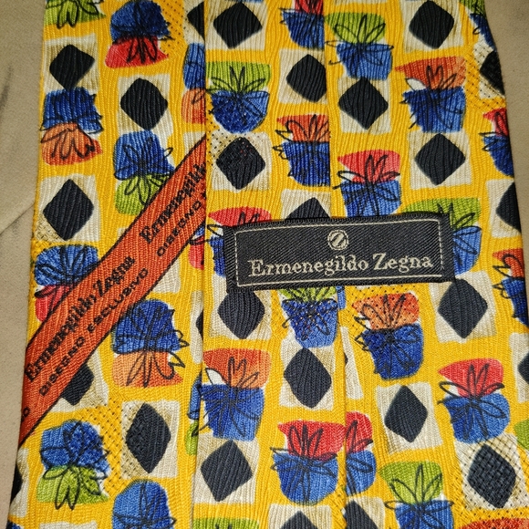 Ermenegildo Zegna Tie 4" Wide - Picture 2 of 11